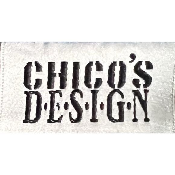 Chico’s Denim Jacket Women XL Blue Silk Lined Mandarin Collar Frog Closures - Picture 11 of 14